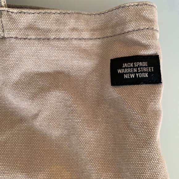 Jack Spade Two Tone Canvas Tote Gray - Picture 2 of 3